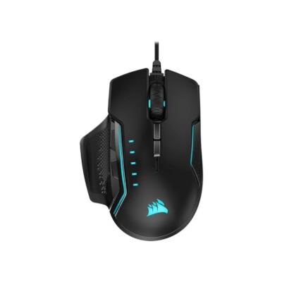 Gaming Mouse Corsair GLAIVE PRO RGB Μαύρο
