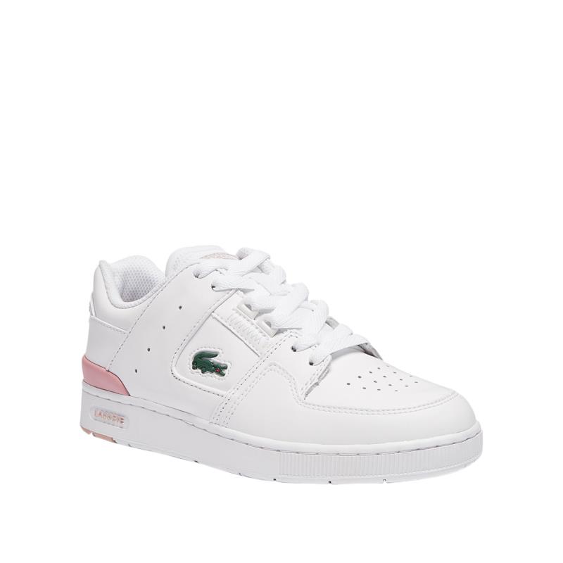 LACOSTE COURT CAGE LEATHER SNEAKERS ΓΥΝΑΙΚΕΙΑ ΛΕΥΚΑ