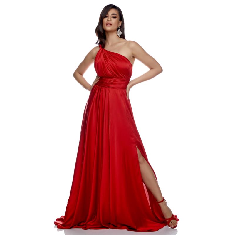 Μάξι Κόκκινο Εξώπλατο Φόρεμα Κόκκινο