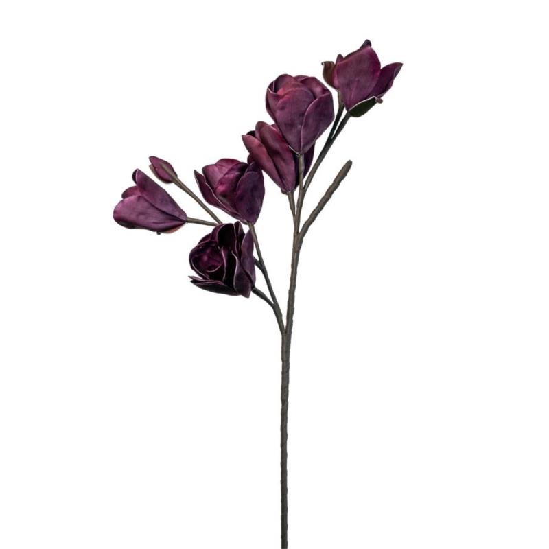 Zen Collection Λουλούδι Πέταλα Μπορντώ/Κόκκινο 90cm 46676