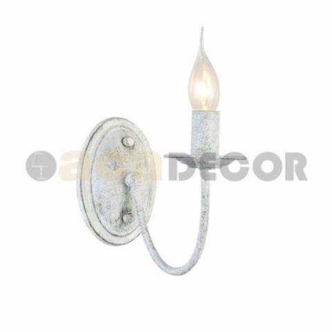 ACA Απλίκα Τοίχου Μεταλλική 'ACCRA' Λευκό Ε14 25Χ15,5Χ20cm DL9311WAG