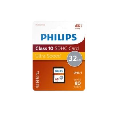 Κάρτα μνήμης SDHC 32GB Class 10 Philips- FM032SD45B/10
