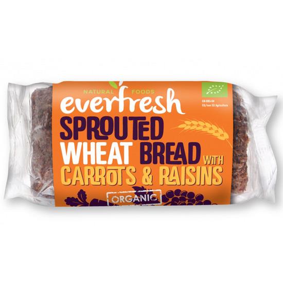 Ψωμί Φύτρου Σιταριού με Σταφίδες & φρέσκο Καρότο Everfresh (400g)