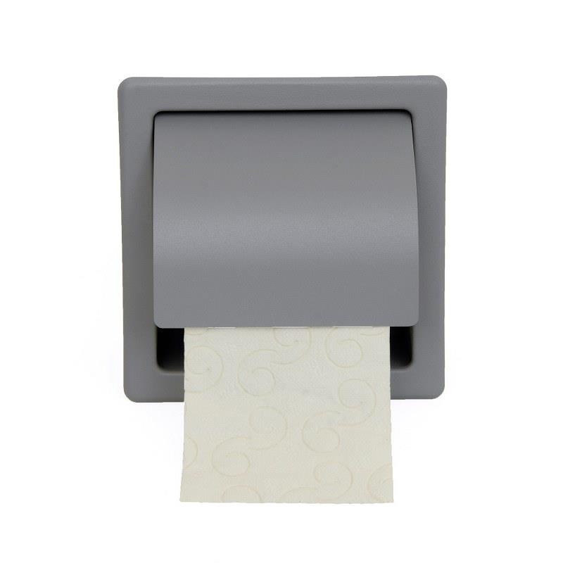 Χαρτοθήκη Με Καπάκι Inox 16x7x15,5εκ. 109-025 (Χρώμα: Γκρι, Υλικό: Inox) - Pam & Co - 109-163