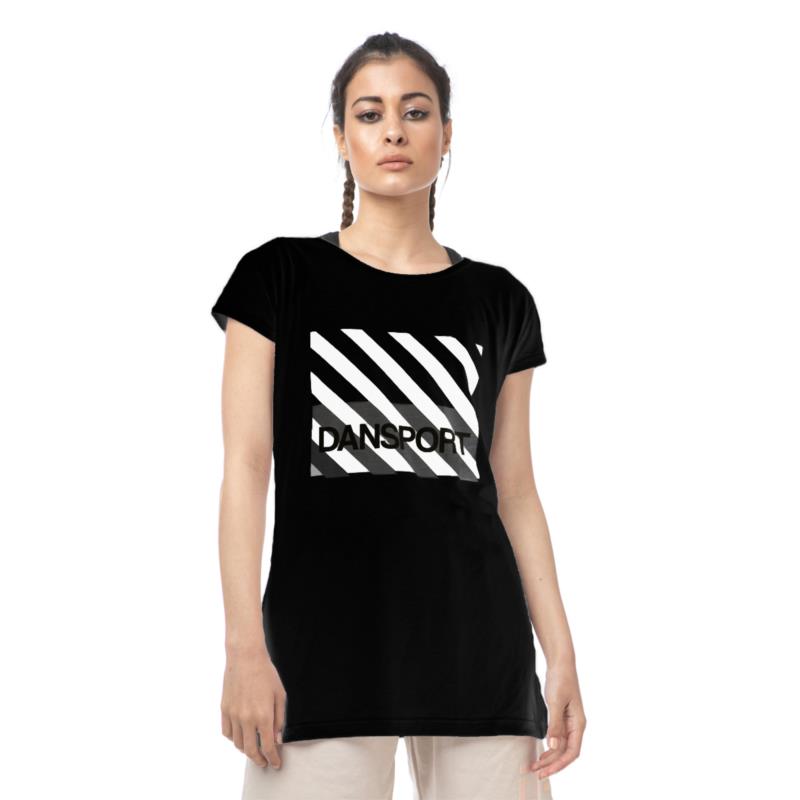 Dansport Αθλητικό T-shirt Μακρύ | 20703-Μαύρο