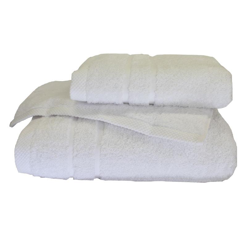 Σετ πετσέτες 3τμχ 600gr/m2 Dora White 24 home (Ύφασμα: Βαμβάκι 100%, Χρώμα: Λευκό) - 24home.gr - 24-dora-white
