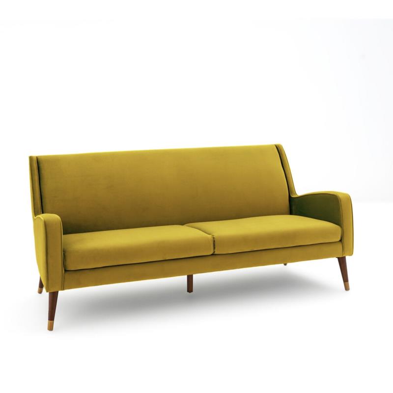 Τριθέσιος βελούδινος καναπές, (Y)