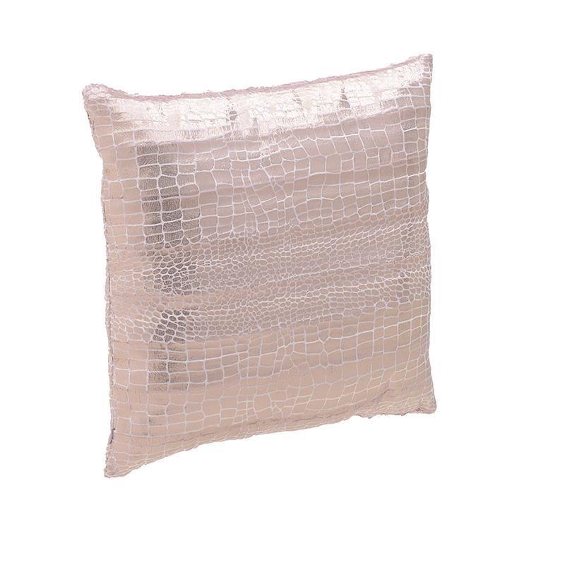 Διακοσμητικό Μαξιλάρι Υφασμάτινο 45x45εκ. inart 3-40-298-0001 (Ύφασμα: Polyester, Χρώμα: Ροζ) - inart - 3-40-298-0001