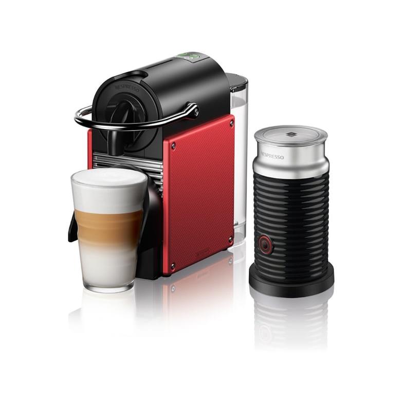 DELONGHI Nespresso Pixie Καφετιέρα EN124.R Red μαζί με Aeroccino