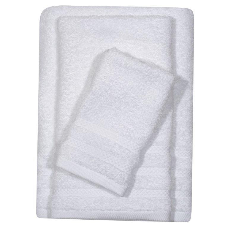 Πετσέτα Μεμονωμένη Βαμβακερή 30x50εκ. Happy Line 1230 Das Home (Ύφασμα: Βαμβάκι 100%, Χρώμα: Λευκό) - Das Home - 467305001230