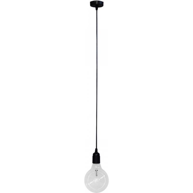 Heronia Φωτιστικό Οροφής Πλαστικό Μαύρο KA-01 BLACK CABLE E27 77cm 31-0159
