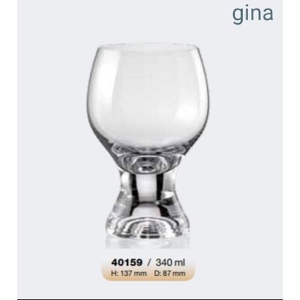 Σετ 6τμχ Ποτήρι Τσεχίας Gina 340ml - AB - 6-gina-340