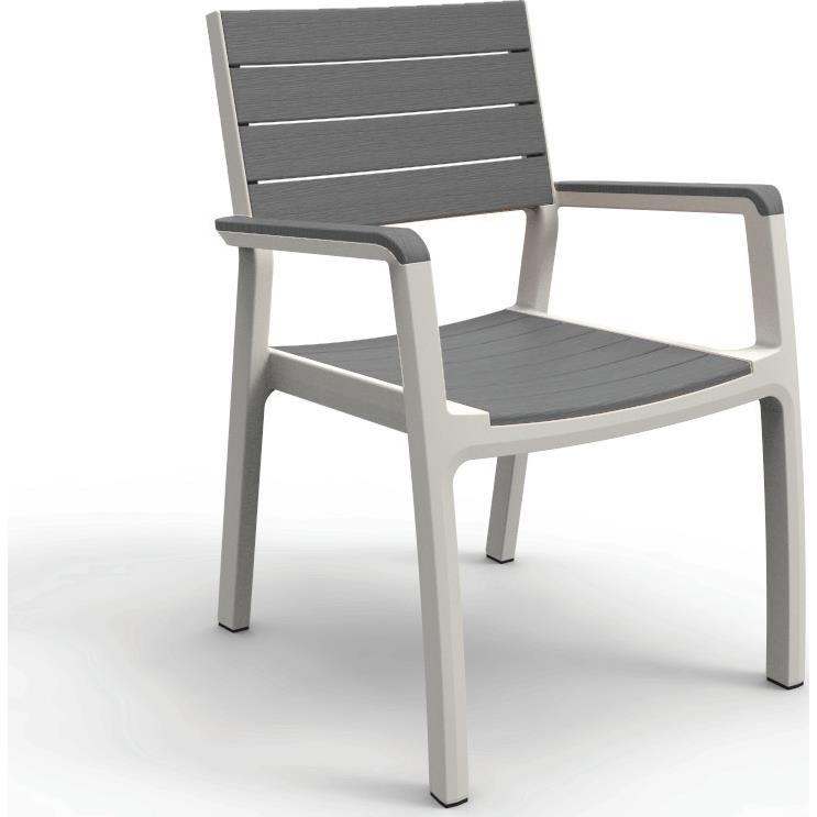 Πολυθρόνα Εξωτερικού Χώρου Harmony-Π White/Light Grey (Σετ 4 Τεμάχια) - keter - harmony-p-white/light-grey