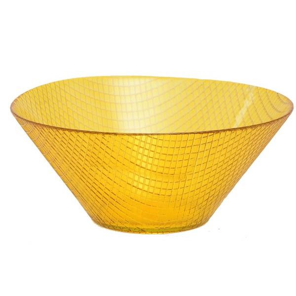 Σαλατιέρα Γυάλινη Κίτρινη (Υλικό: Γυαλί) - OEM - 4-UNV010/Y