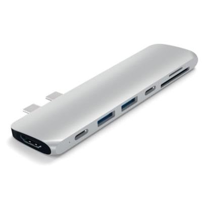 USB Hub 3.0 Type-C Pro Satechi 7 ports Ασημί