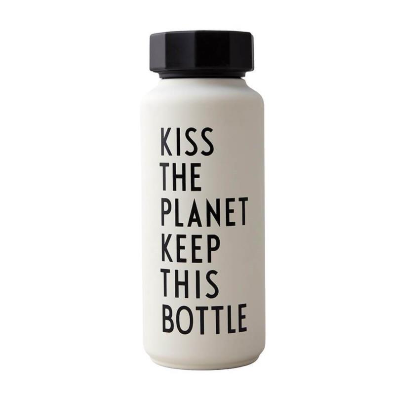 Design Letters: Θερμός μπουκάλι από ανοξείδωτο ατσάλι Special Edition "White Kiss" 500ml