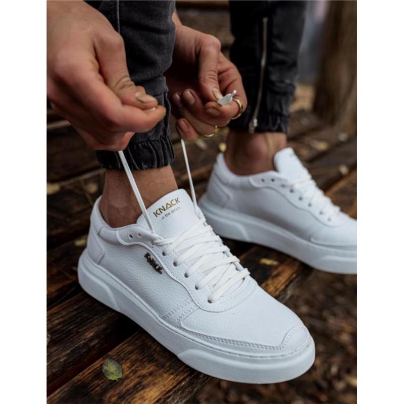 Ανδρικά Λευκά Casual Sneakers δίσολα 2222020B
