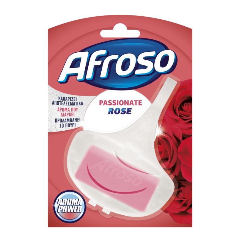 Block Τουαλέτας Στερεό Τριαντάφυλλο Afroso (40g)