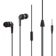 QOLTEC 50802 IN-EAR HEADPHONES WITH MICROPHONE BLACK