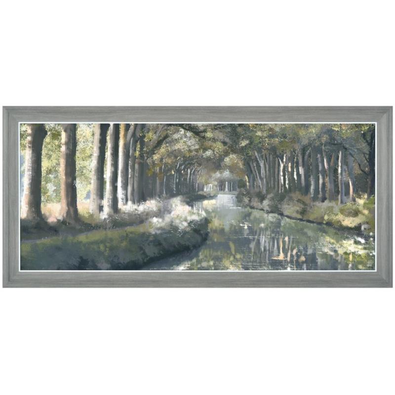Πίνακας με τοπίο με δέντρα πολύχρωμος 120x56