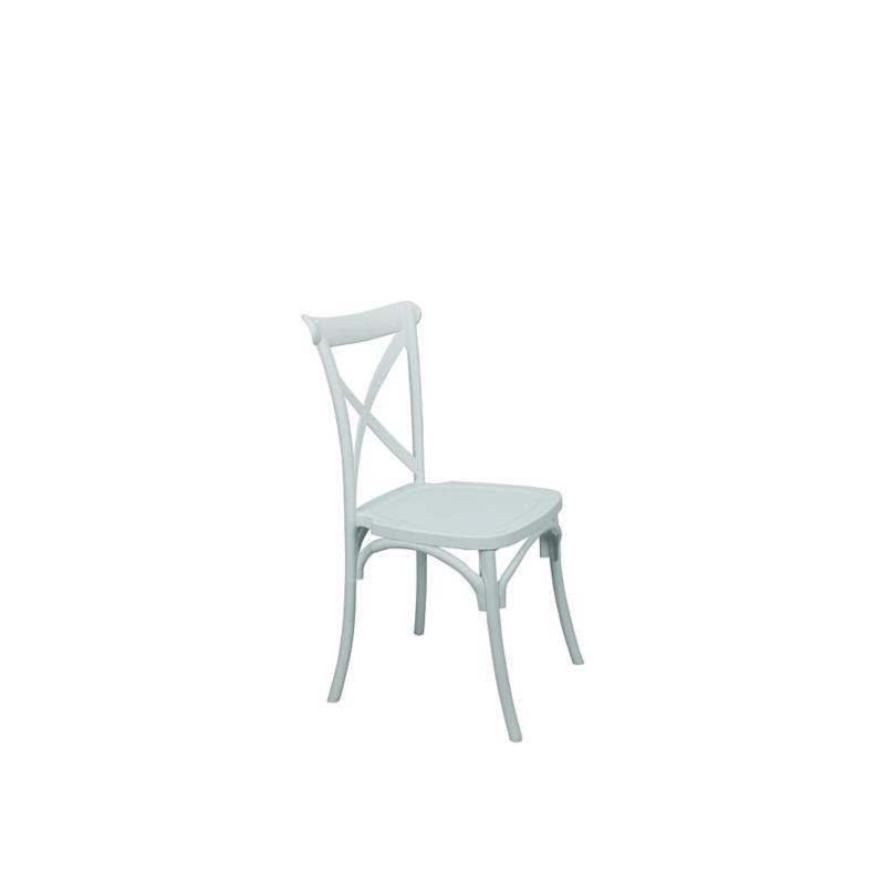 Καρέκλα Λευκό PP/PC/ABS 48x55x91cm