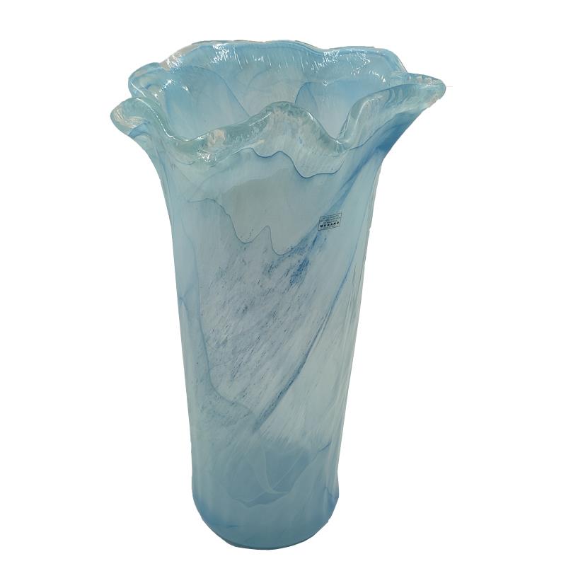 Βάζο Murano Cilindrico Γαλάζιο 50εκ. ANT48LBL (Χρώμα: Γαλάζιο ) - Royal Art Collection - ANT48LBL