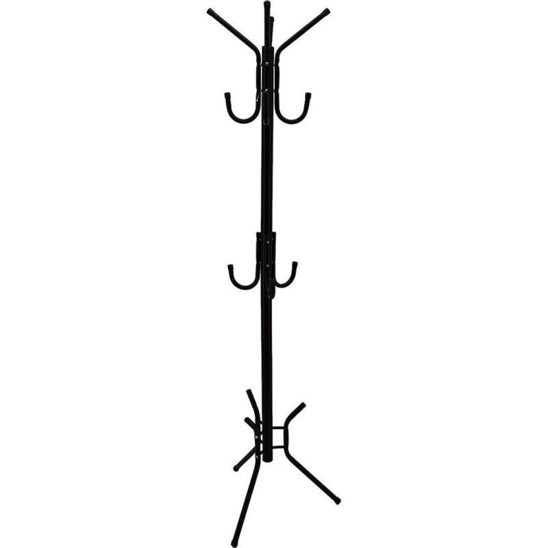 Καλόγερος Με Τρίποδη Βάση Μαύρο Μέταλλο Υ182cm ANKOR