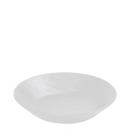 Πιάτο Μελαμίνης Βαθύ Στρογγυλό 21εκ. Wavy Matte White ESPIEL MLW394K48-6 - ESPIEL - MLW394K48-6