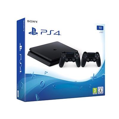 Sony PlayStation 4 - 1TB Slim D Chassis & 2ο Χειριστήριο (μαύρο)