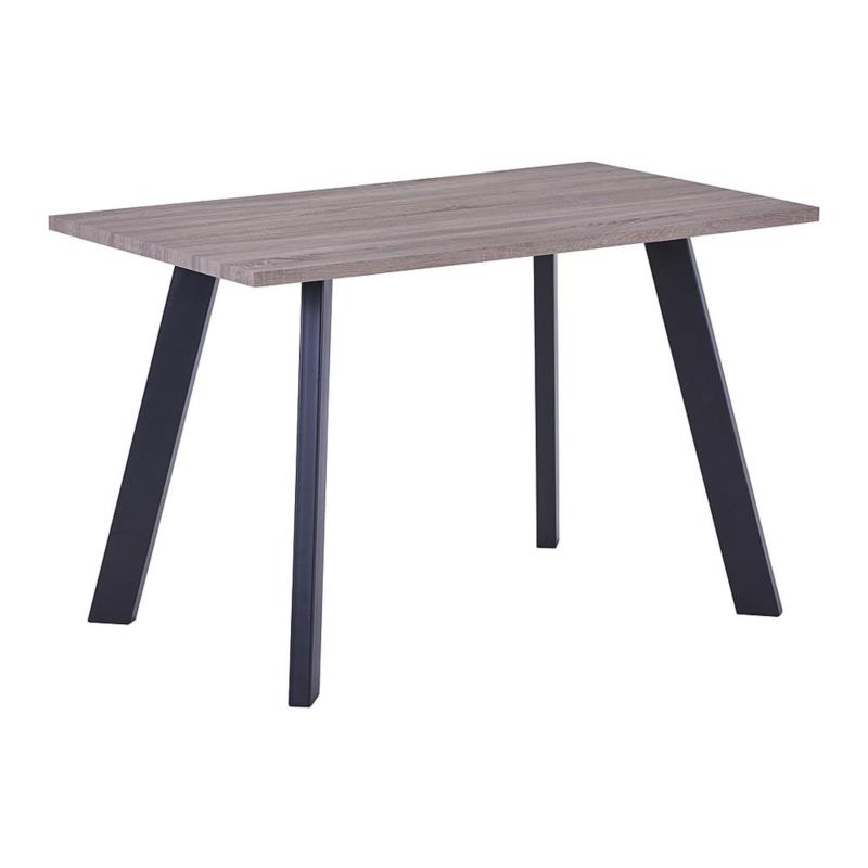 Τραπέζι BAXTER Μαύρο/Καρυδί Μέταλλο/Paper 120x70x75cm