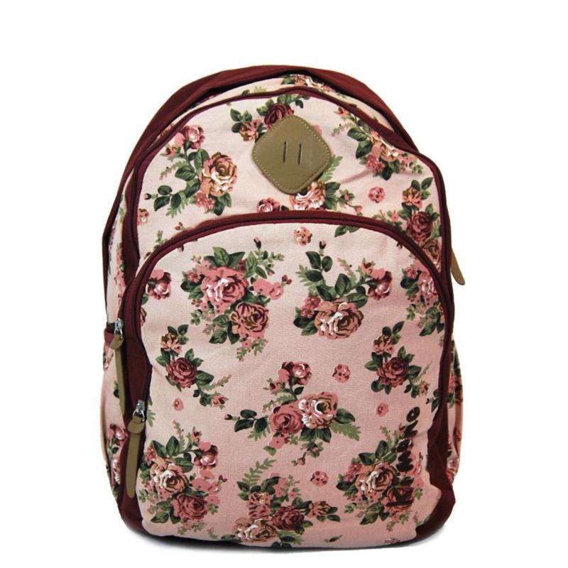 Σχολική Τσάντα Kimono Γυμνασίου-Λυκείου Floral 46?30?15cm 742665-MULTICOLOR Κορίτσι
