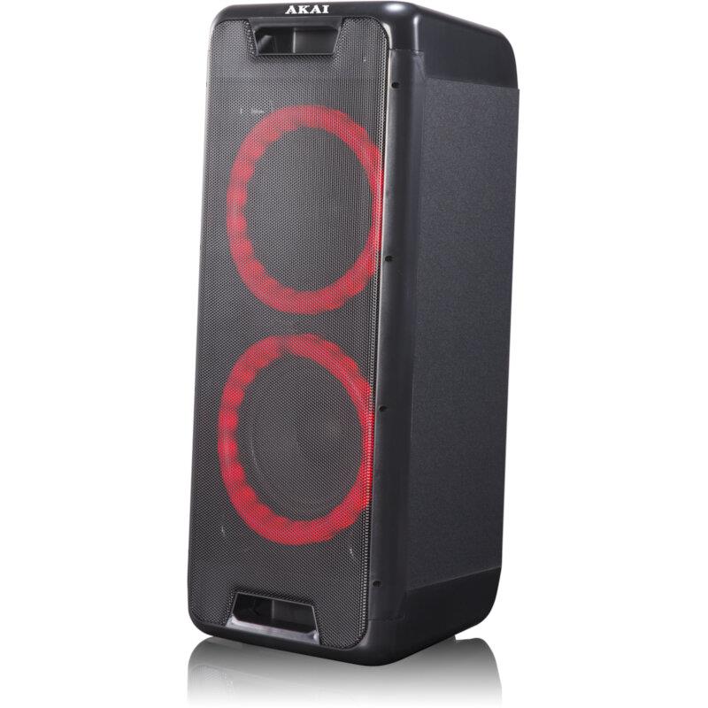 Ηχείο Bluetooth Φορητό Party Speaker Με LED TWS Για Σύνδεση Με Δεύτερο Και Υποδοχή Για Μικρόφωνο Και Όργανο 100W RMS AKAI DJ-880
