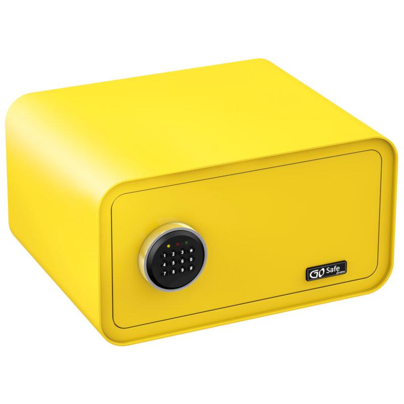 Χρηματοκιβώτιο Με Ηλεκτρονική Κλειδαριά Κίτρινο 24x43x36cm OLYMPIA GOSAFE200 C