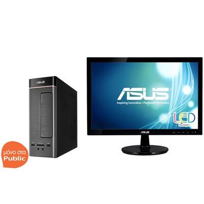 Asus K20CE - IT005T & Monitor Asus 19" VS197DE (N3050/4GB/500GB/ HD) - Desktop PC