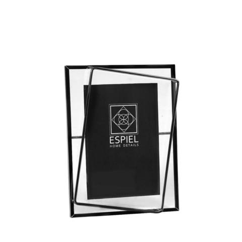 Κορνίζα Μεταλλική Μαύρη ESPIEL 10x15εκ. FAM543 (Υλικό: Μεταλλικό, Χρώμα: Μαύρο) - ESPIEL - FAM543