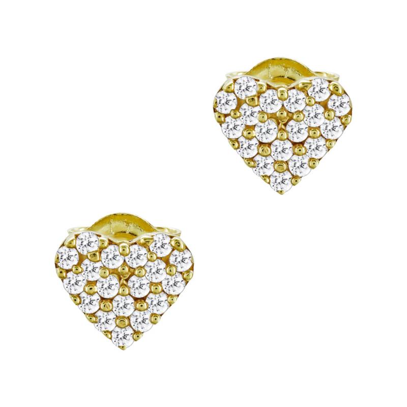 Σκουλαρίκια Kαρδούλα Από Κίτρινο Χρυσό Κ9 SK114874