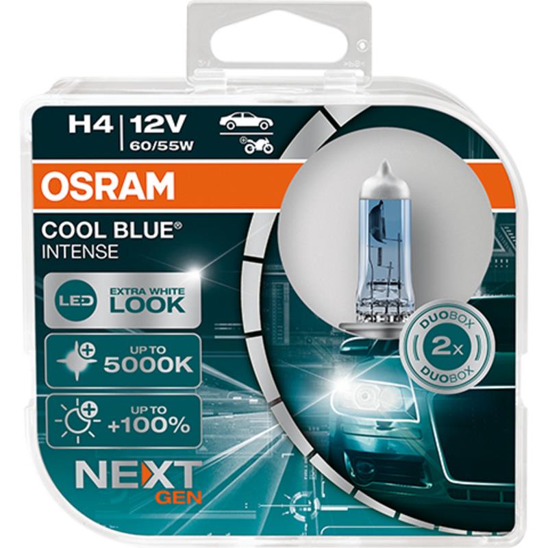 Λαμπα OSRAM H4 12V 60/55W P43t Cool Blue INTENSE NextGeneration 5000K + 100% 2TMX