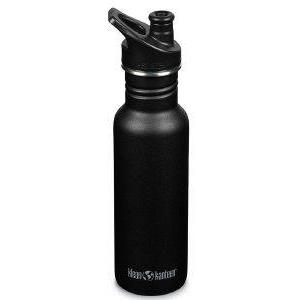 ΠΑΓΟΥΡΙ KLEAN KANTEEN CLASSIC NARROW WITH SPORT CAP ΜΑΥΡΟ (532 ML)