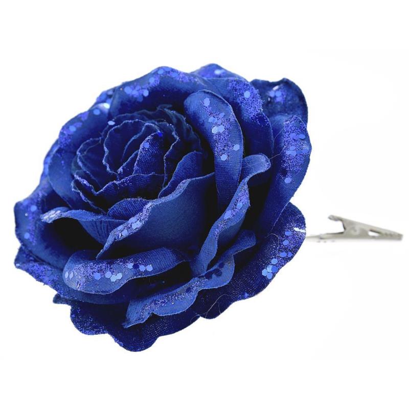 Πικ Τριαντάφυλλο Με Clip Μπλε Φ12x16cm