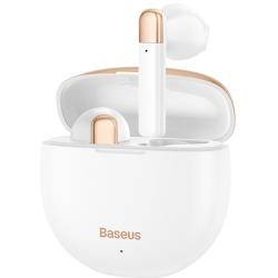 BASEUS ENCOK AIRNORA W2 TRUE WIRELESS EARPHONES WITH ANTI LOST TRACKING WHITE