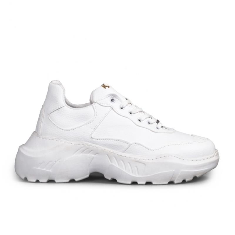 Ανδρικά λευκά sneakers Chunky All white