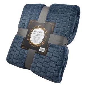 ΚΟΥΒΕΡΤΑ MONH CHIOS HELLAS ΑΝΑΓΛΥΦΗ SOFT 100% POLYESTER ΜΠΛΕ 150Χ200CM
