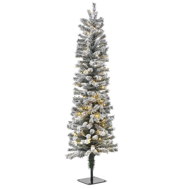 Δέντρο Pre-lit Snow Pencil Με 100 Λευκά Λαμπάκια 188tips Φ40x120cm