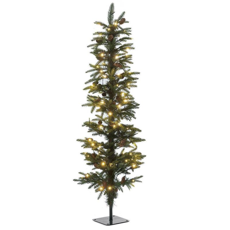 Δέντρο Pre-lit Pencil Pine Με 70 Λευκά Λαμπάκια 266tips Φ35x90cm