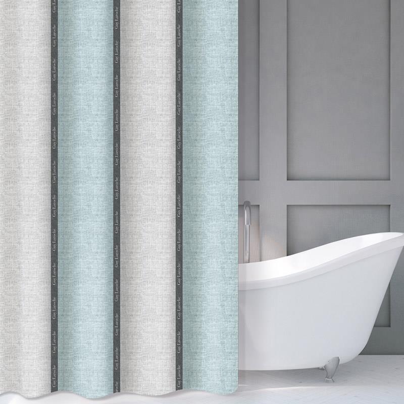 ΚΟΥΡΤΙΝΑ ΜΠΑΝΙΟΥ GUY LAROCHE ADORNO GREY-RAF 180X185CM
