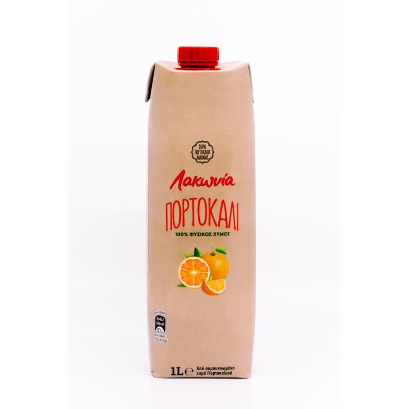Φυσικός χυμός πορτοκάλι Λακωνία (1 Lt)