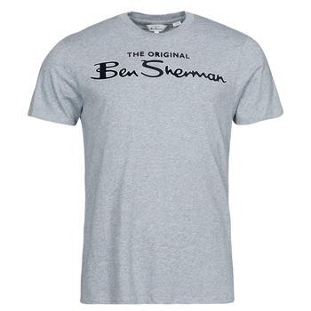 T-shirt με κοντά μανίκια Ben Sherman SIGNATURE FLOCK TEE Σύνθεση: Βαμβάκι