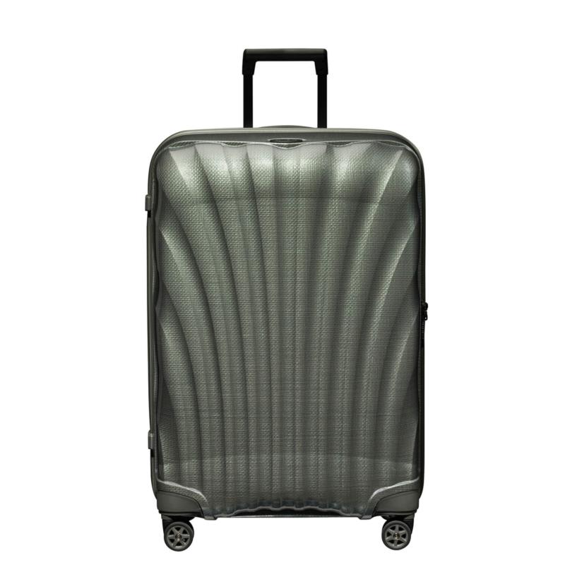 Βαλίτσα 4 ρόδες C-LITE ΠΡΑΣΙΝΟ ΜΕΤΑΛΛΙΚΟ Size 75