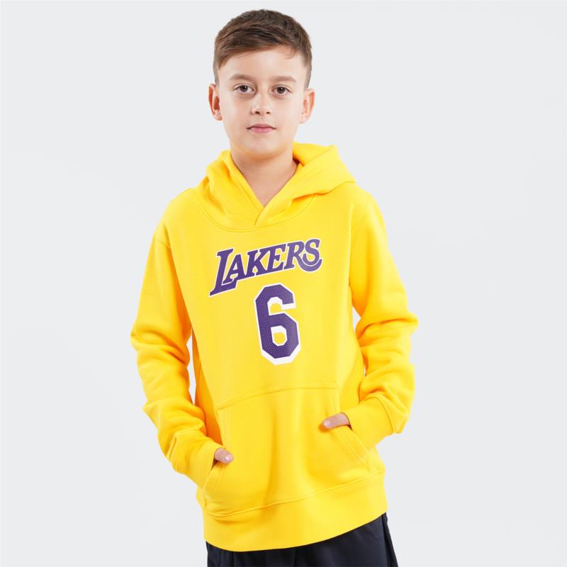 Nike NBA Los Angeles Lakers Lebron James Παιδική Μπλούζα με Κουκούλα (9000093457_29154)