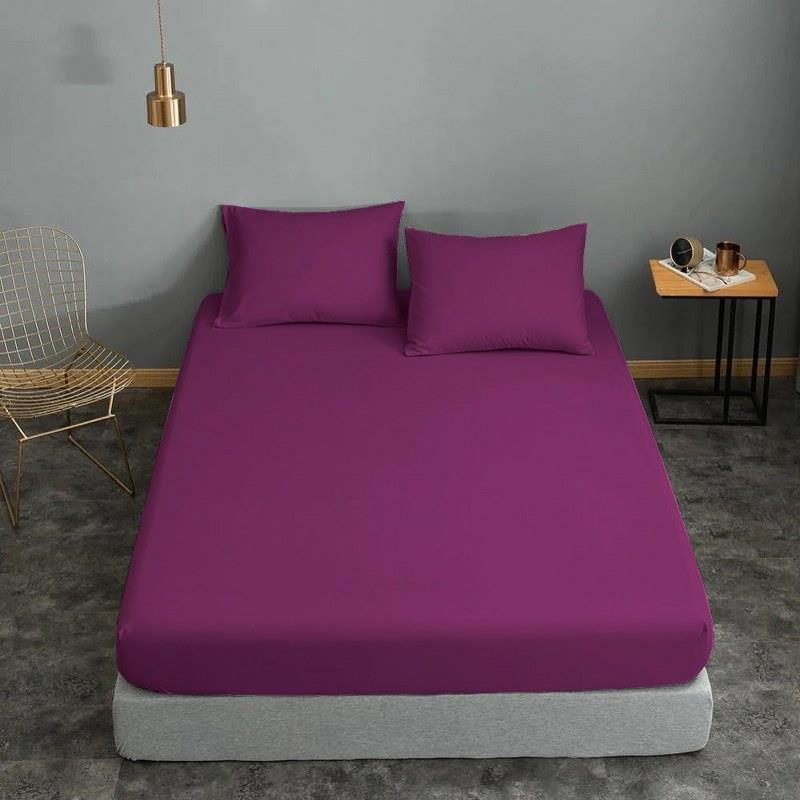 Ζεύγος Μαξιλαροθήκες Μονόχρωμες 50χ70εκ. Mauve (Ύφασμα: 50% Cotton-50% Polyester, Χρώμα: Μωβ) - KOMVOS HOME - 7000139-5